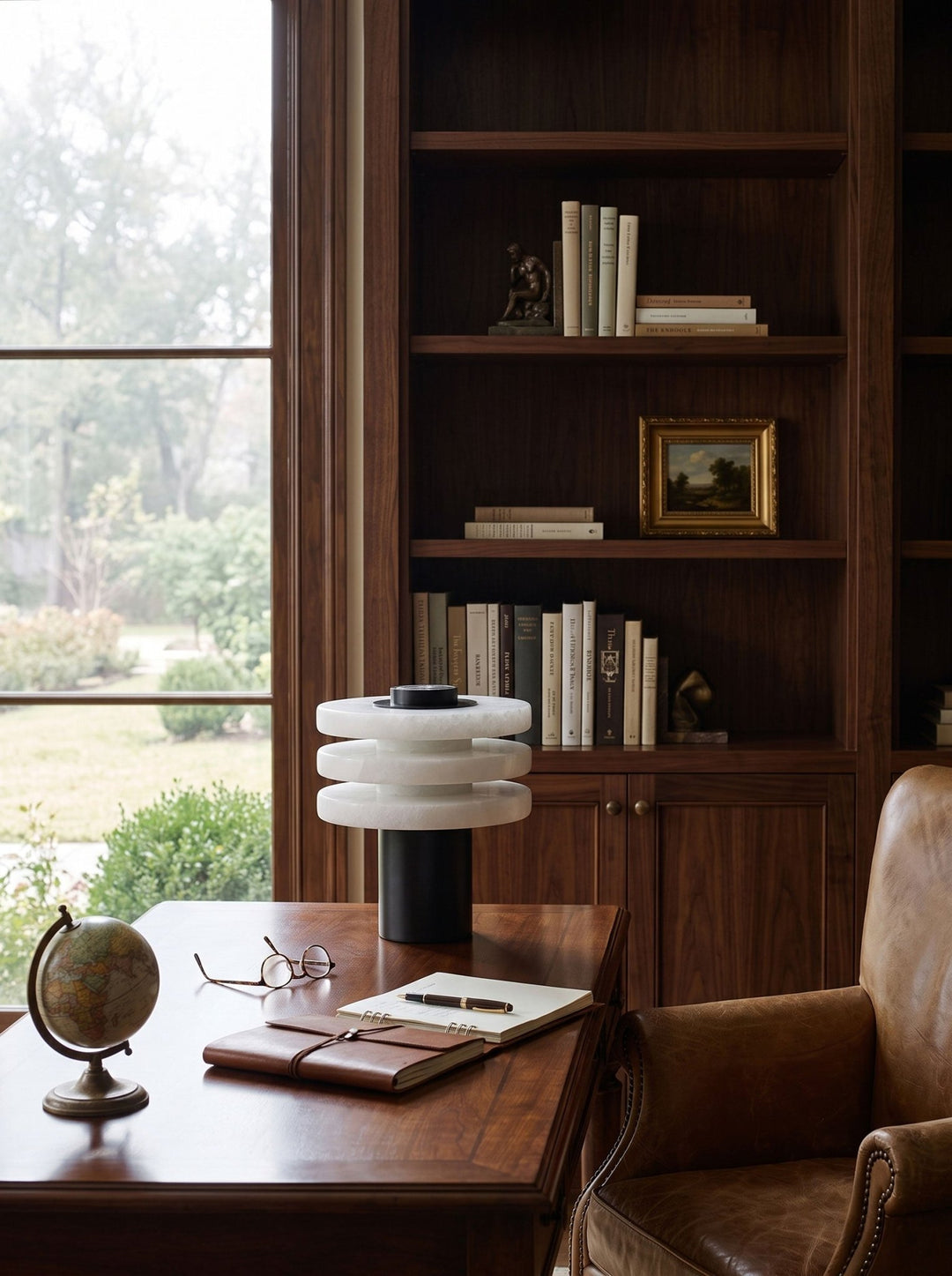 Tiered Obelisk Alabaster Table Lamp - Vakkerlight