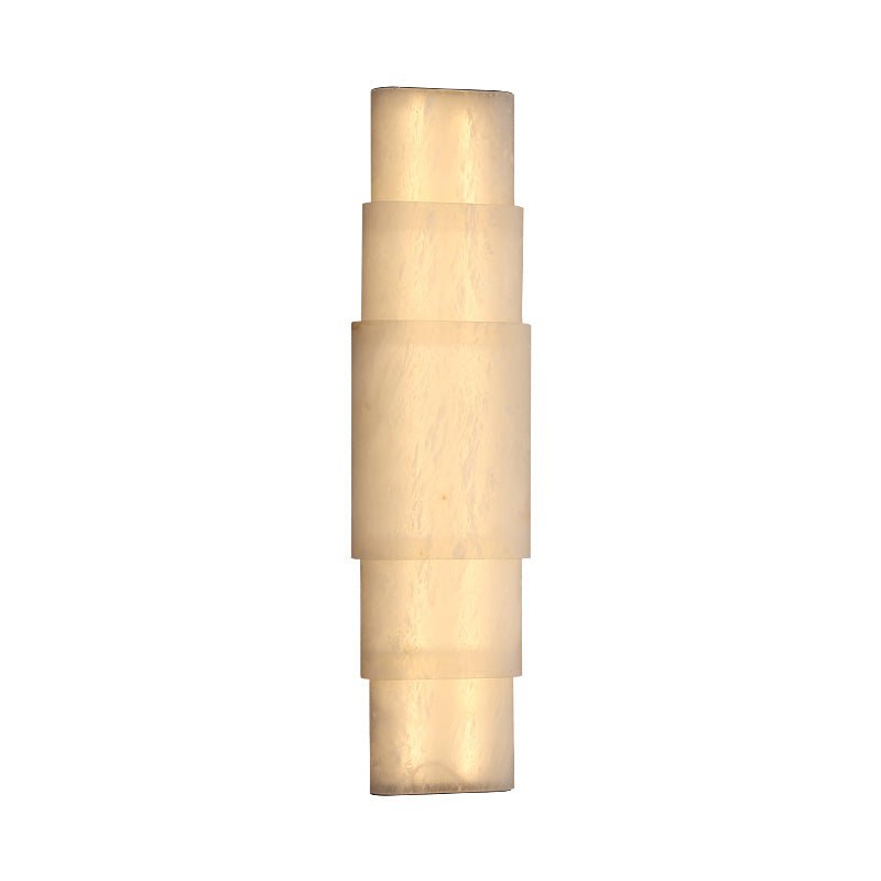 Tiered Alabaster Column Sconce - Vakkerlight