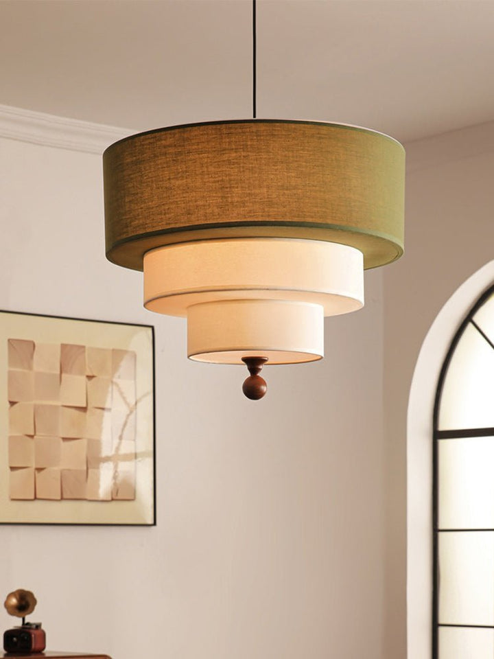 Tiered Fabric Pendant Light - Vakkerlight