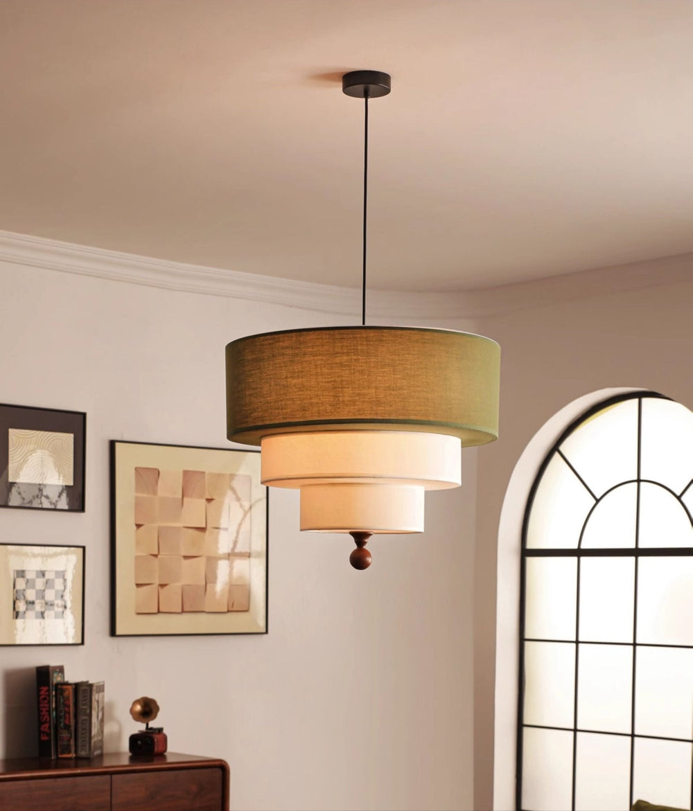 Tiered Fabric Pendant Light - Vakkerlight