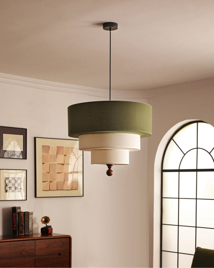 Tiered Fabric Pendant Light - Vakkerlight