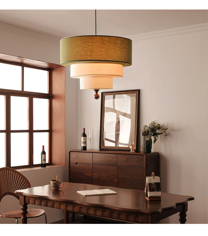 Tiered Fabric Pendant Light - Vakkerlight