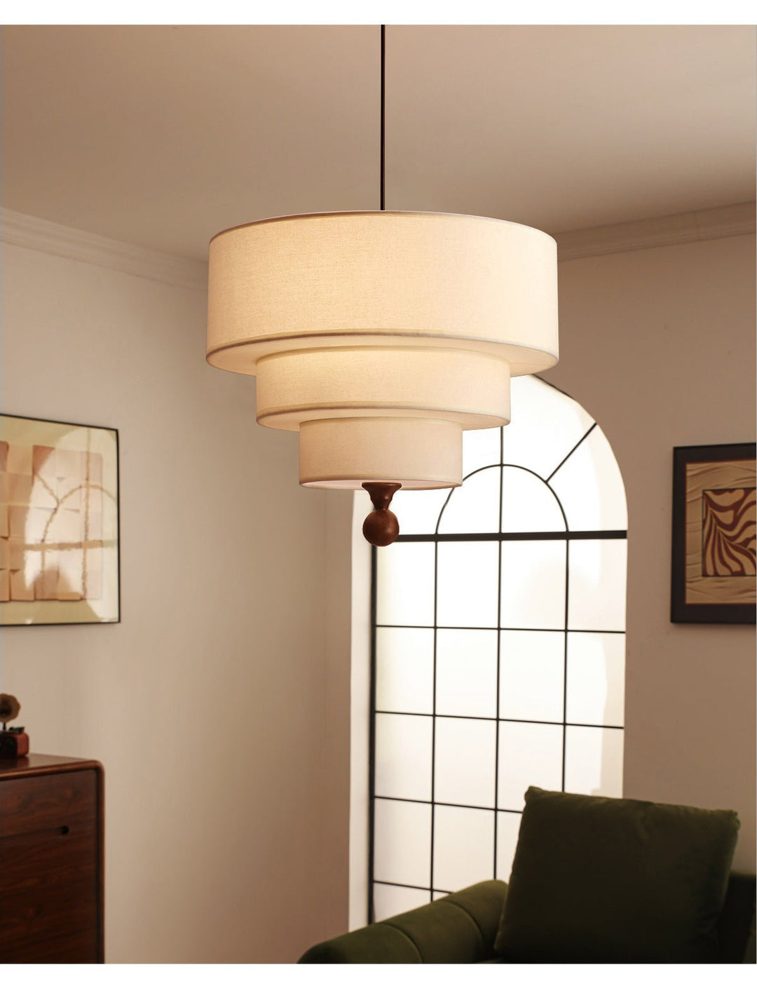 Tiered Fabric Pendant Light - Vakkerlight