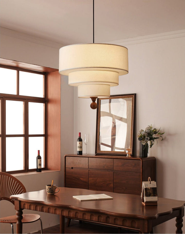 Tiered Fabric Pendant Light - Vakkerlight