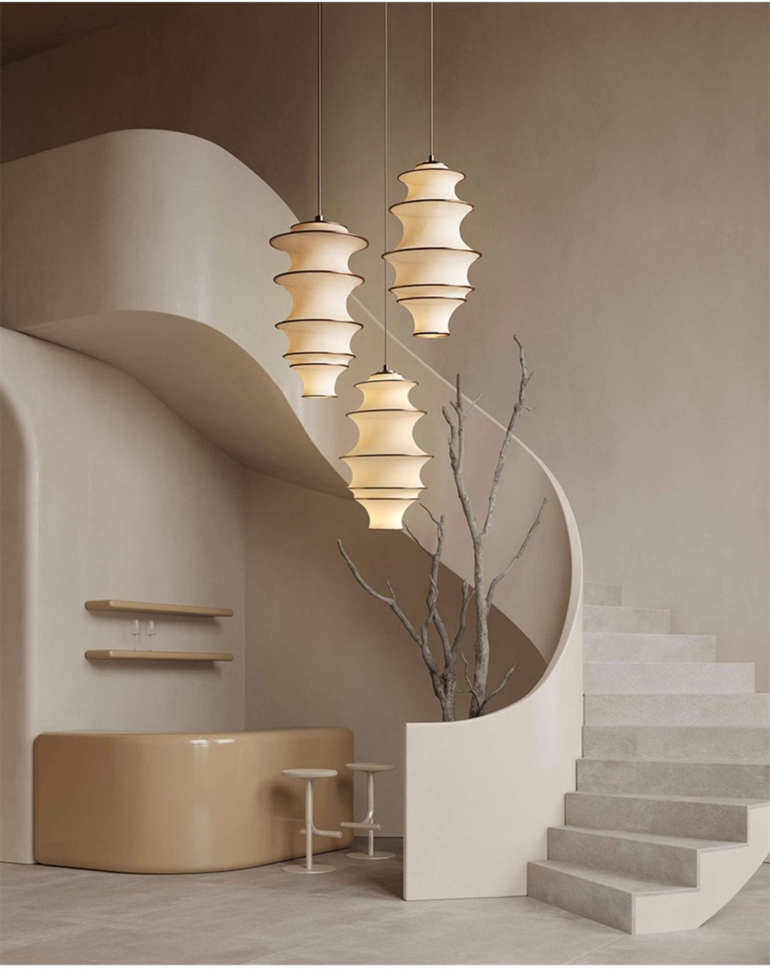 Tiered Wave Pendant Light - Vakkerlight