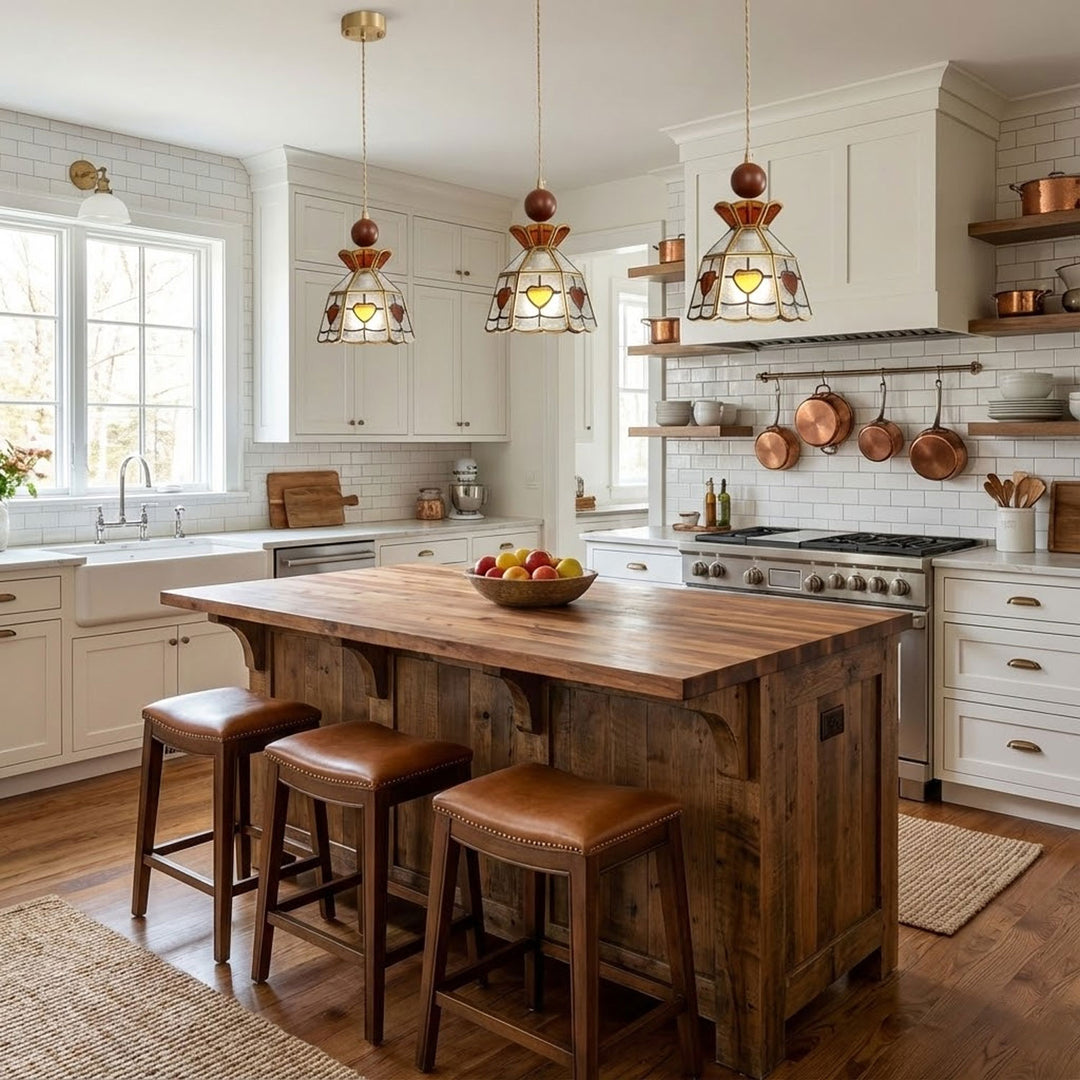 Tiffany Stained Glass Pendant Lamp - Vakkerlight