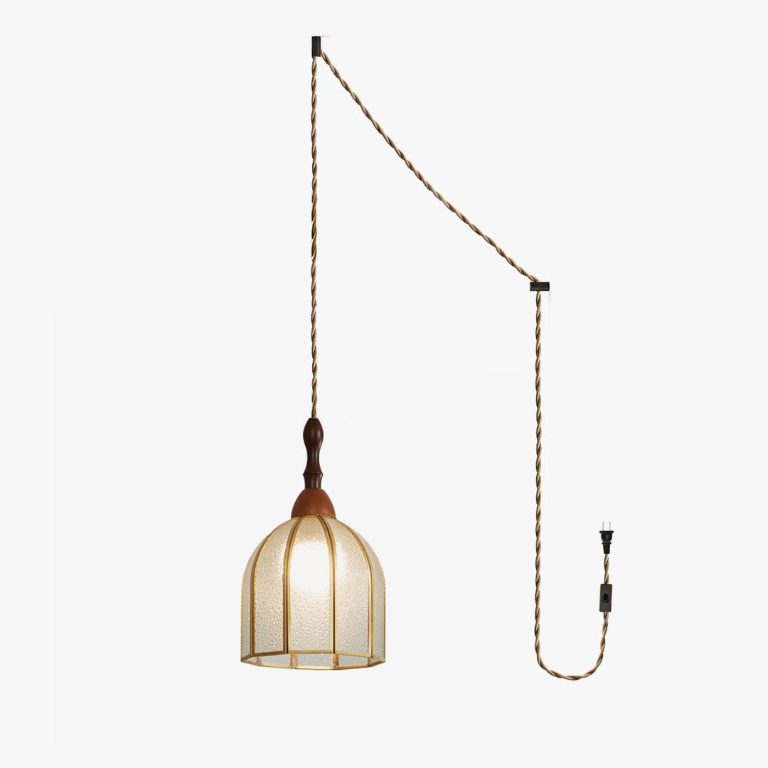 Tiffany Stained Glass Swag Pendant Lamp