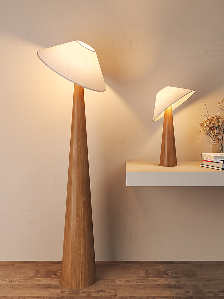 Tilt Hat Wooden Table Lamp - Vakkerlight