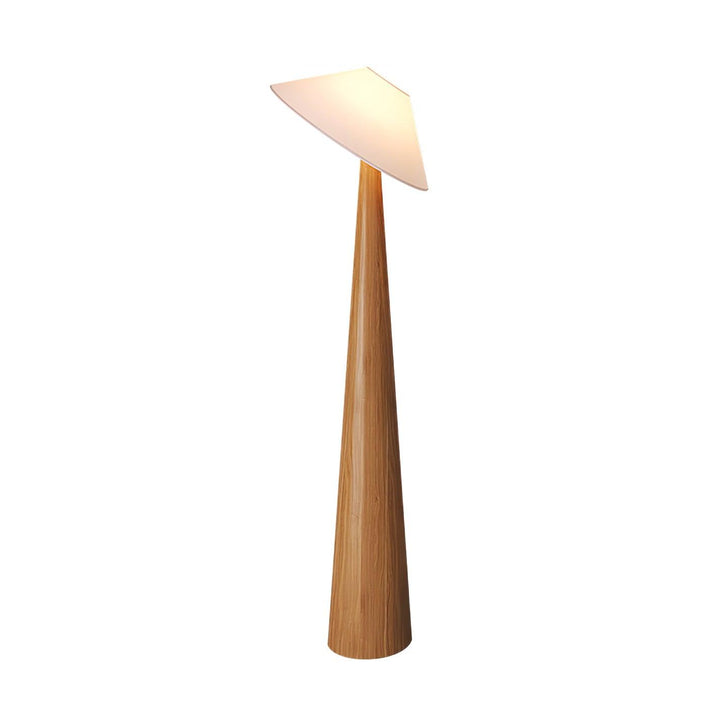 Tilt Hat Wooden Floor Lamp - Vakkerlight