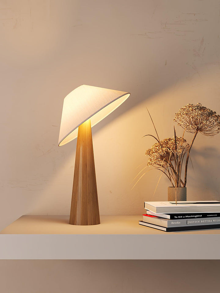 Tilt Hat Wooden Table Lamp - Vakkerlight