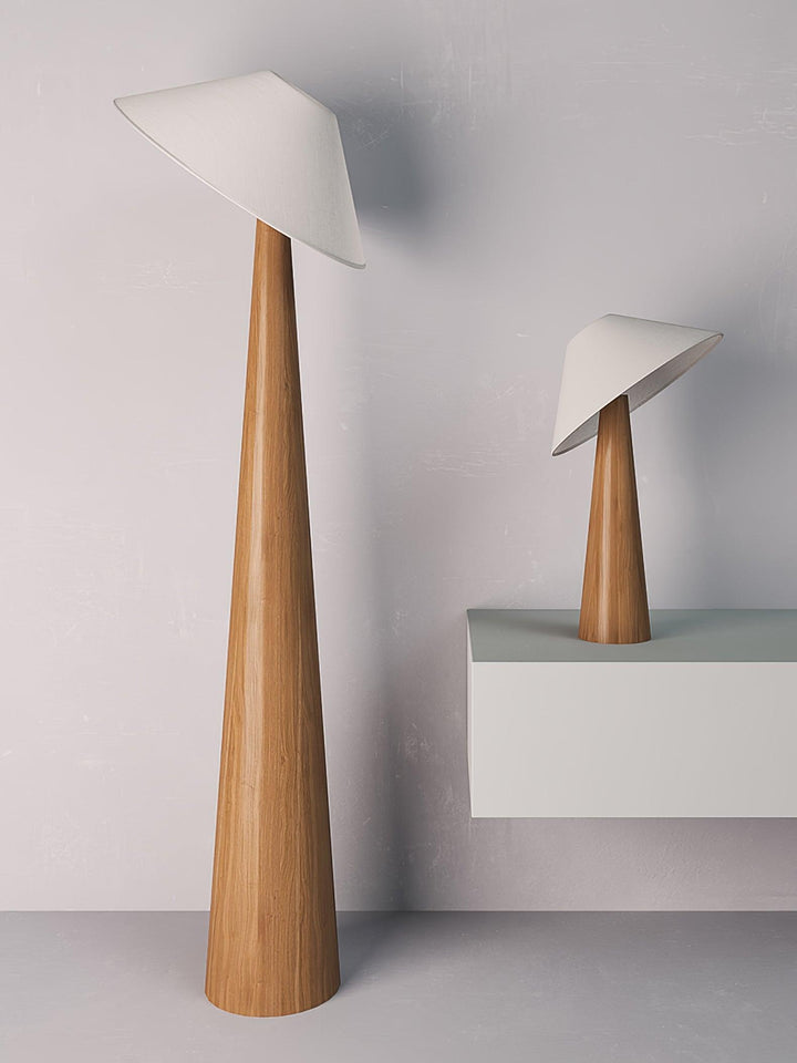 Tilt Hat Wooden Table Lamp - Vakkerlight