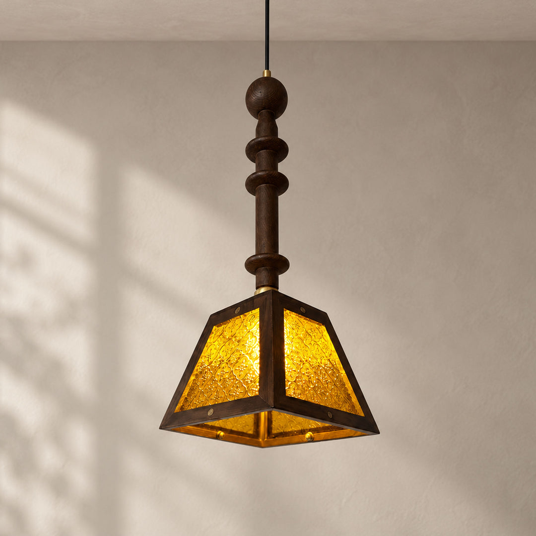 Plafoniera in Vetro Timber