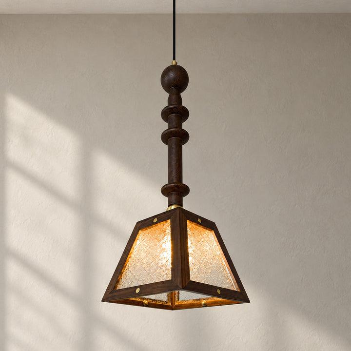 Plafoniera in Vetro Timber