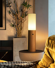 Timber Column Floor Lamp