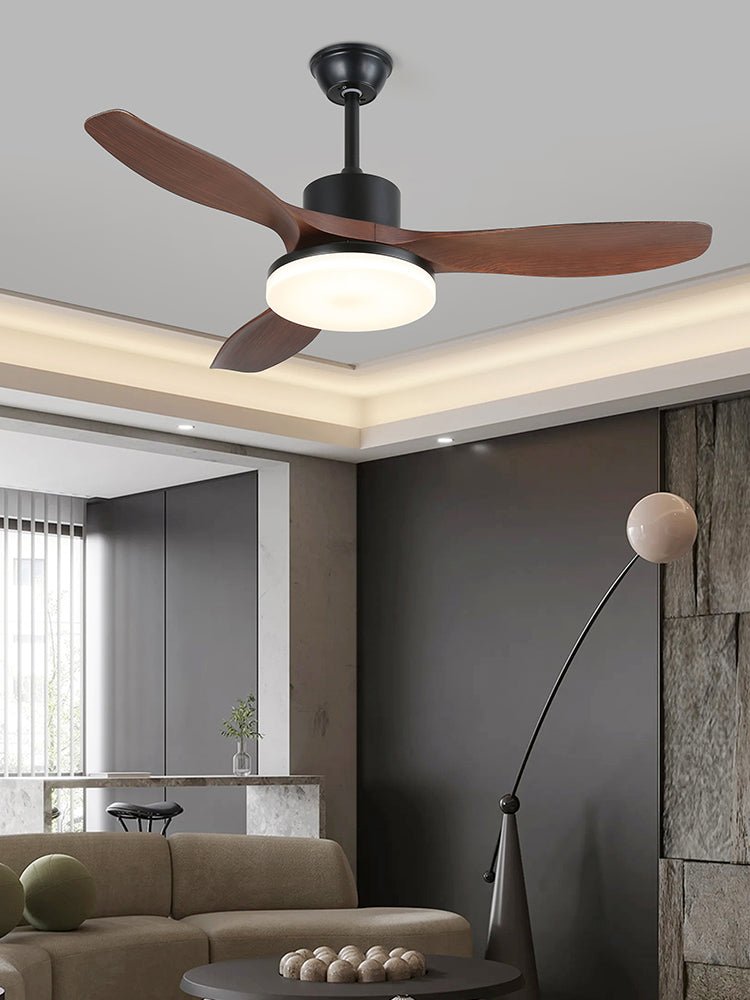 Morty Adams Wooden 48"/52" Ceiling Fan Light - Vakkerlight