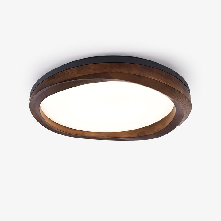 Timber Round Wood Ceiling Lamp - Vakkerlight