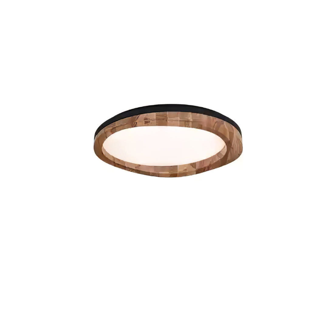 Timber Round Wood Ceiling Lamp - Vakkerlight