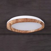 Houten ronde houten plafondlamp