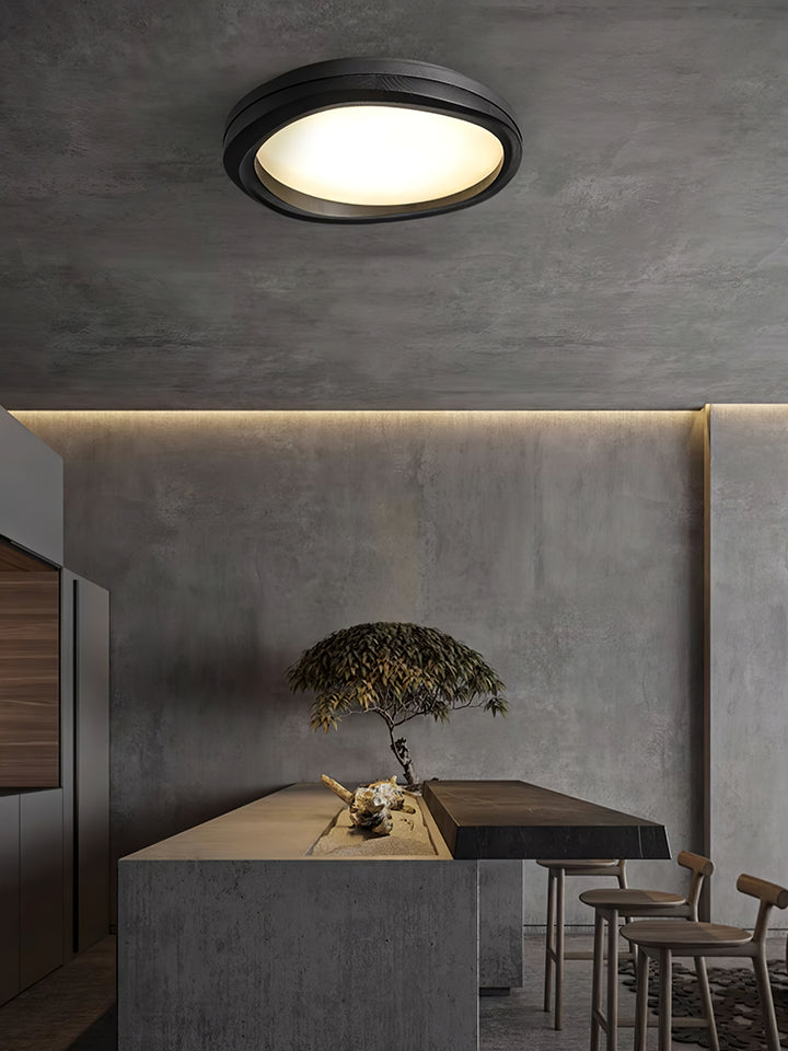 Timber Round Wood Ceiling Lamp - Vakkerlight