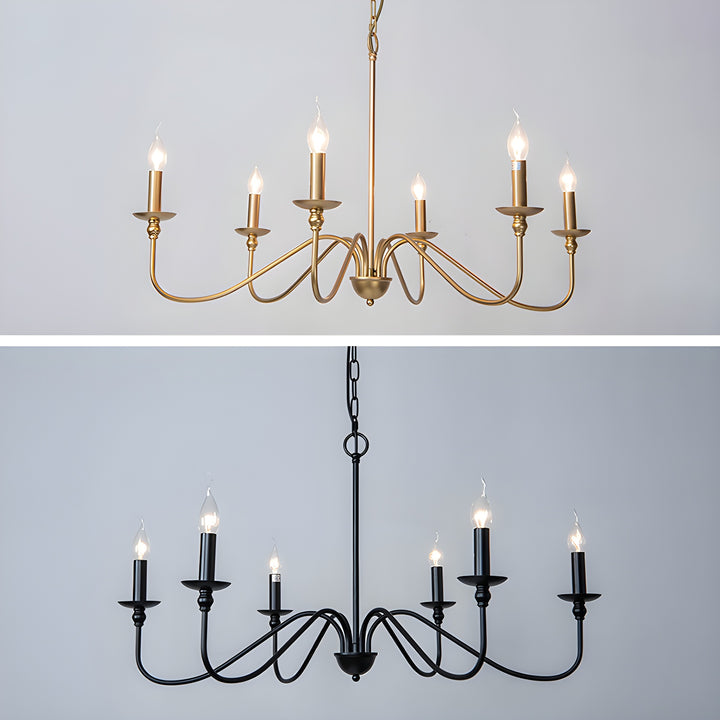 Timeless Gold Candle Chandelier - Vakkerlight