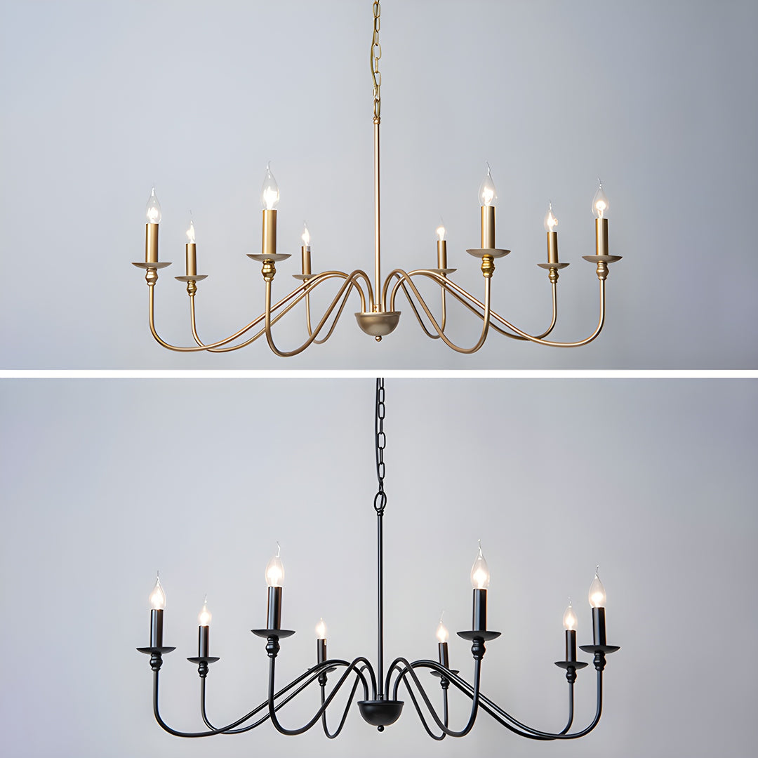 Timeless Gold Candle Chandelier - Vakkerlight