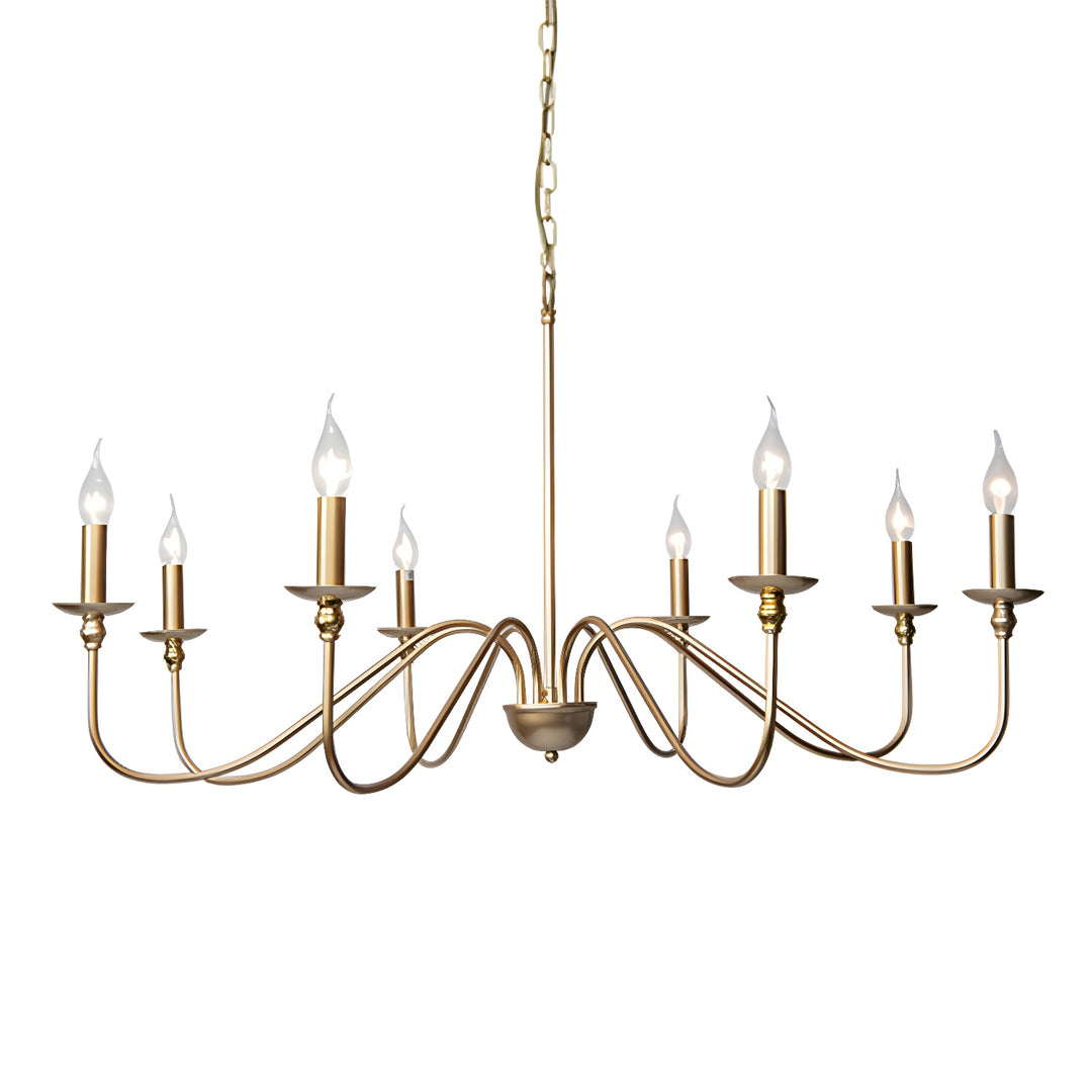 Timeless Gold Candle Chandelier