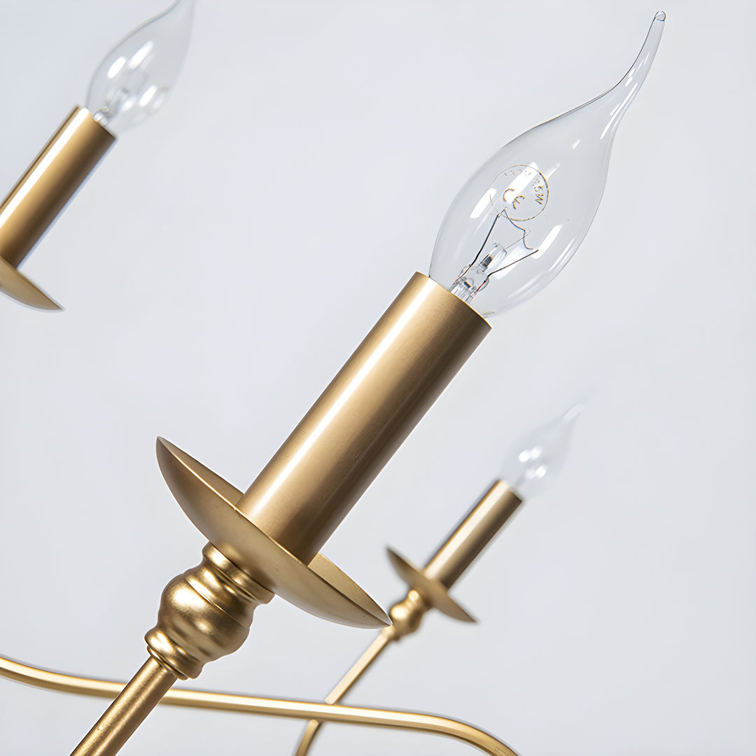 Timeless Gold Candle Chandelier - Vakkerlight