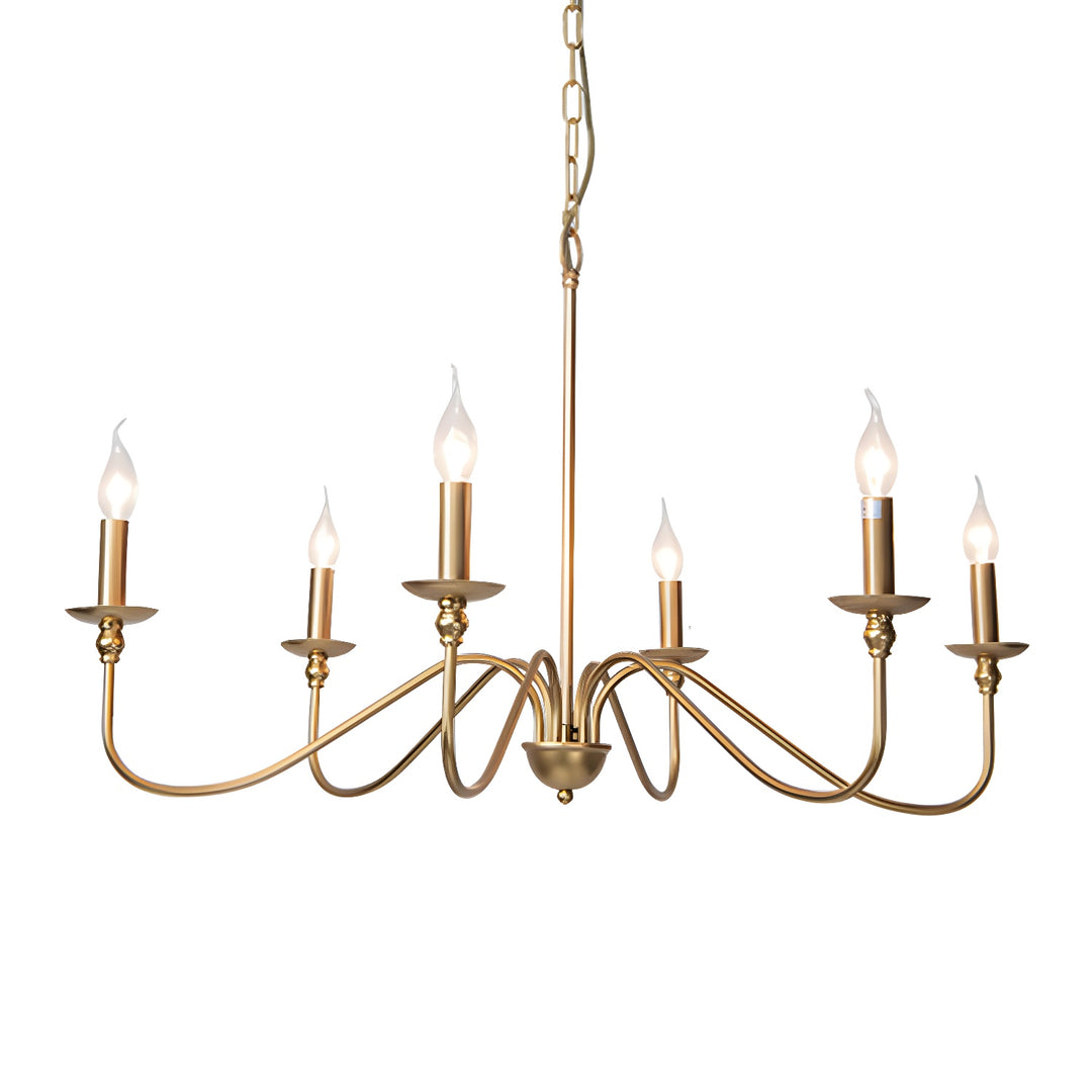 Timeless Gold Candle Chandelier - Vakkerlight