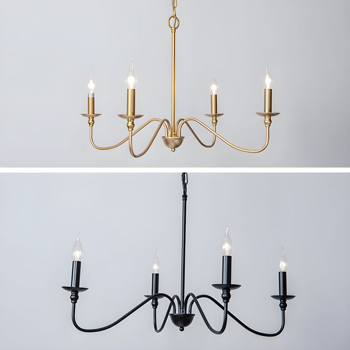 Timeless Gold Candle Chandelier - Vakkerlight