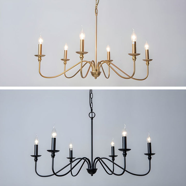 Timeless Gold Candle Chandelier - Vakkerlight