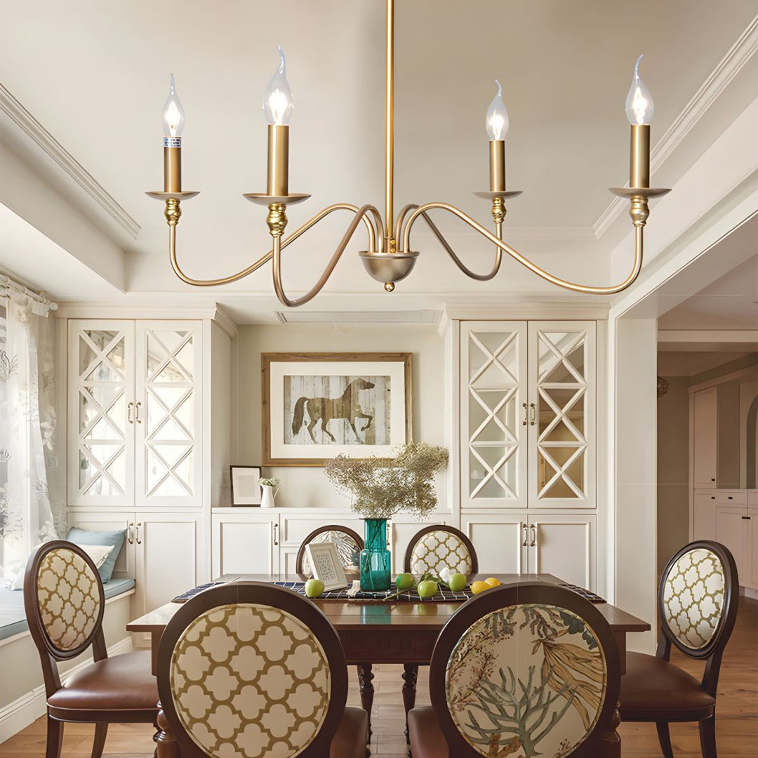 Timeless Gold Candle Chandelier