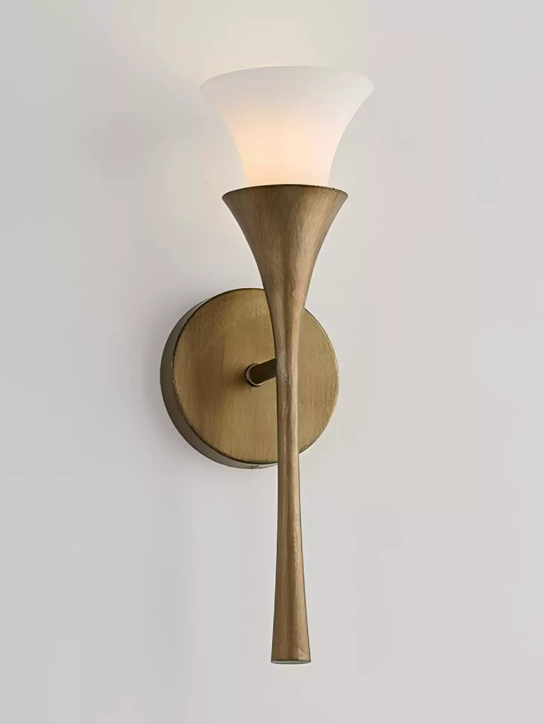 Antique Brass Double Cone Wall Sconce - Vakkerlight