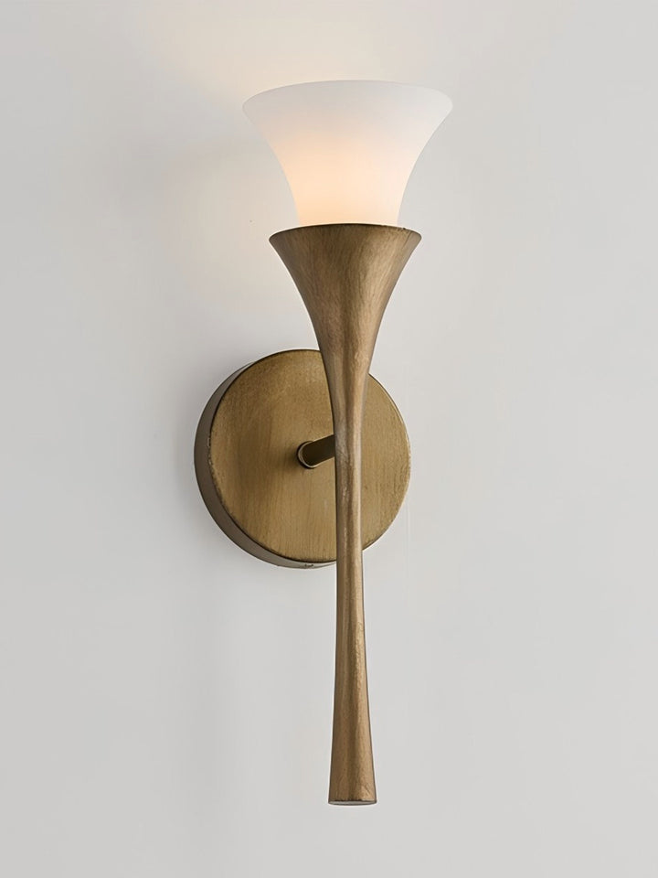 Antique Brass Double Cone Wall Sconce - Vakkerlight