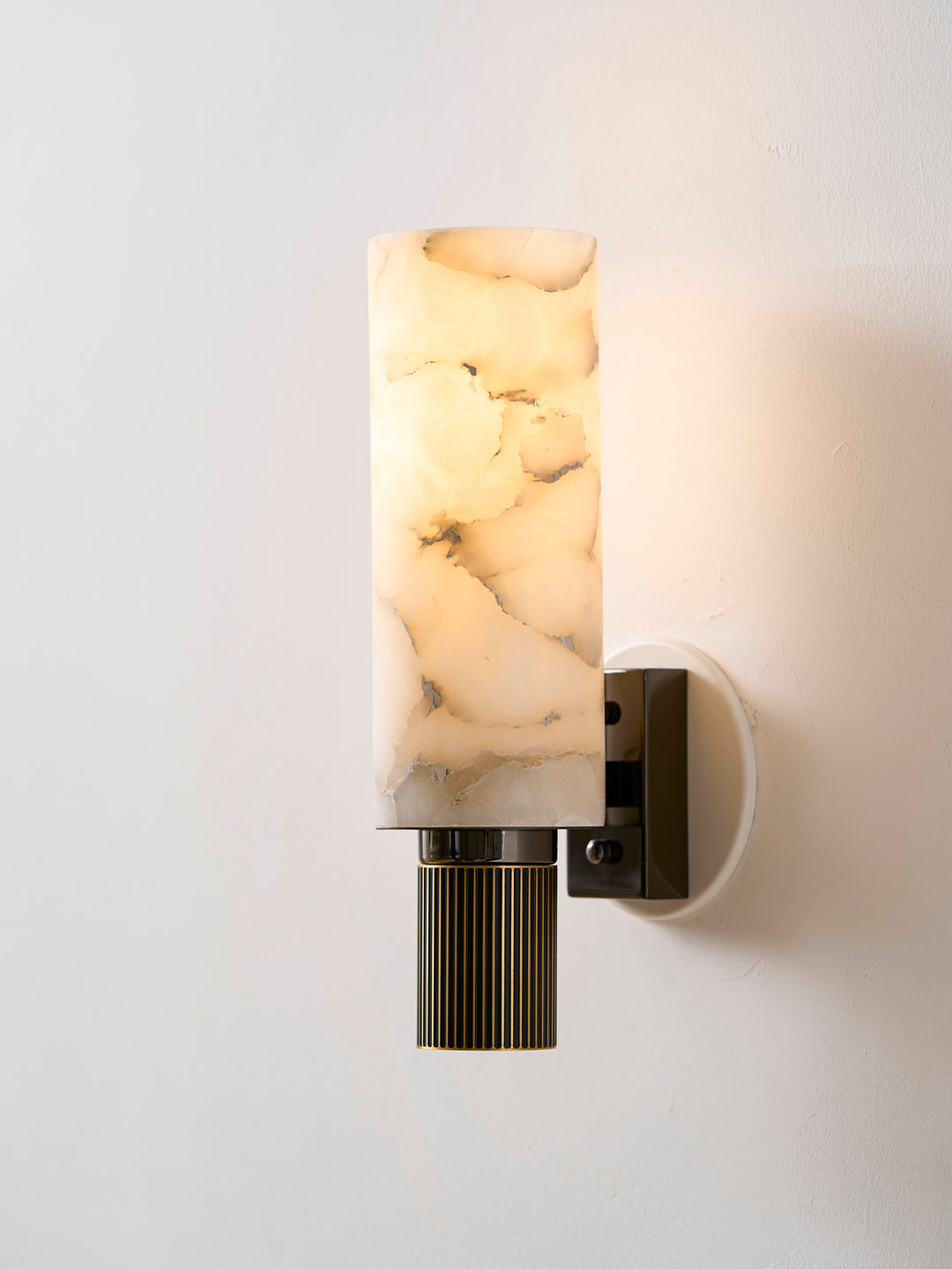 Torch Alabaster Sconce