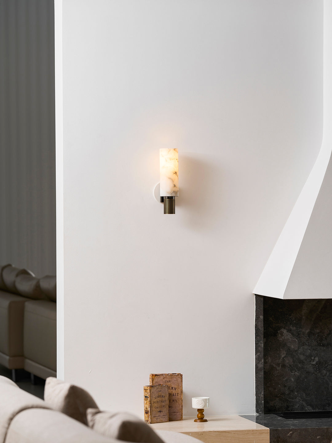 Torch Alabaster Sconce