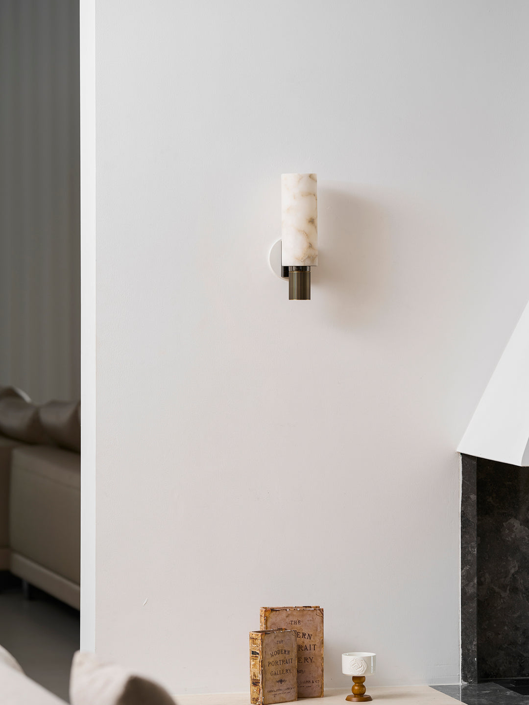 Torch Alabaster Sconce