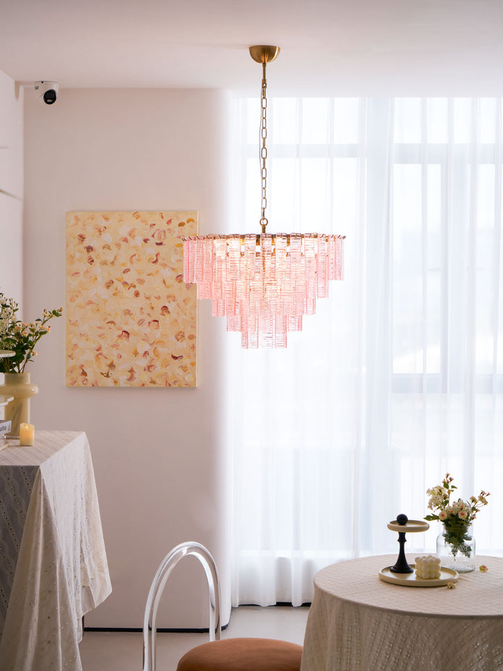 Opalora Pink Murano Chandelier - Vakkerlight