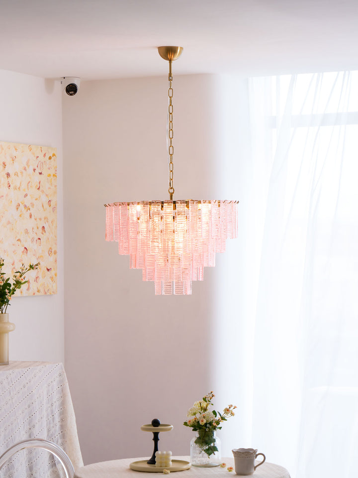 Opalora Pink Murano Chandelier - Vakkerlight
