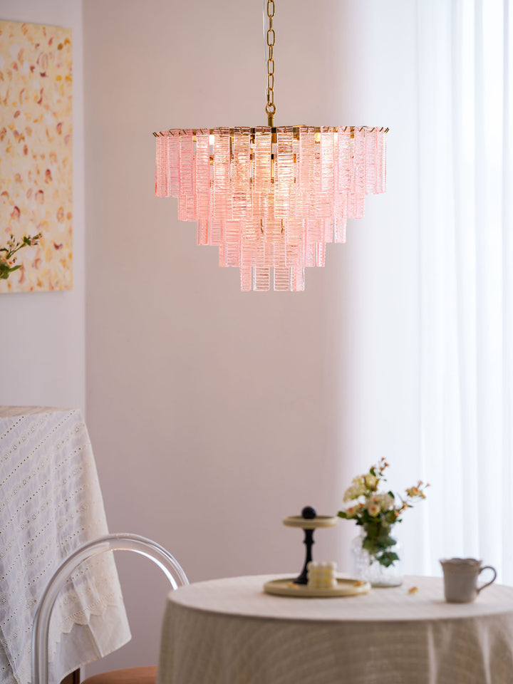 Opalora Pink Murano Chandelier - Vakkerlight