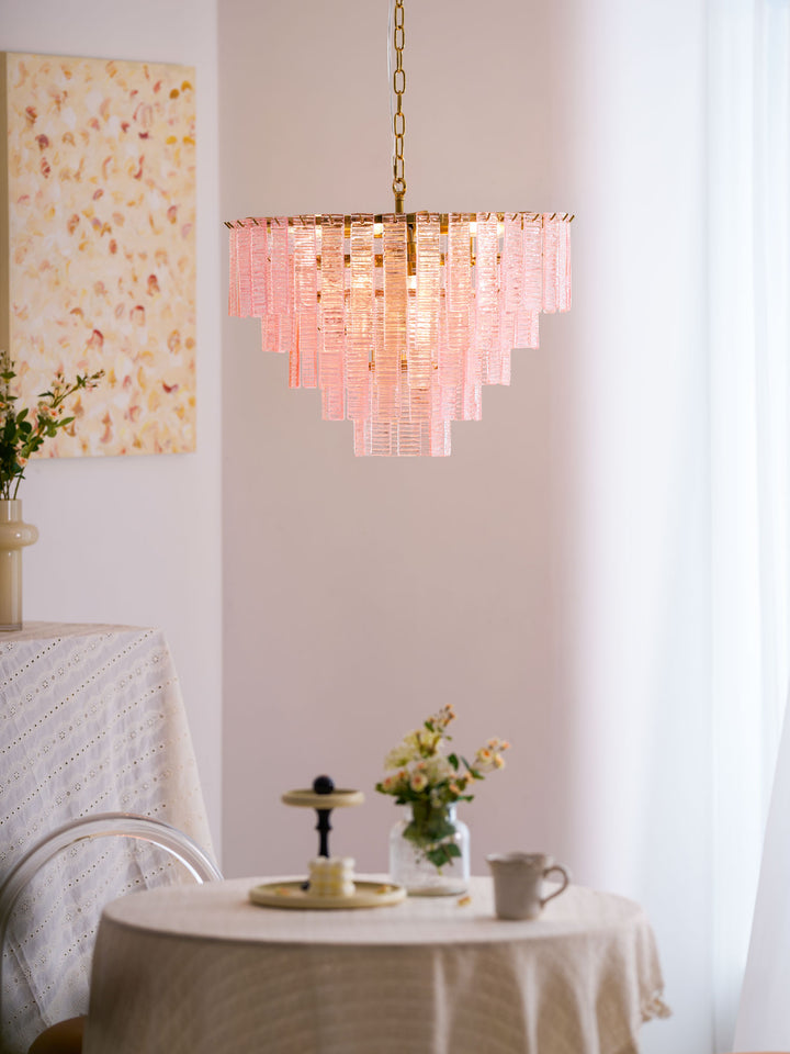 Opalora Pink Murano Chandelier - Vakkerlight