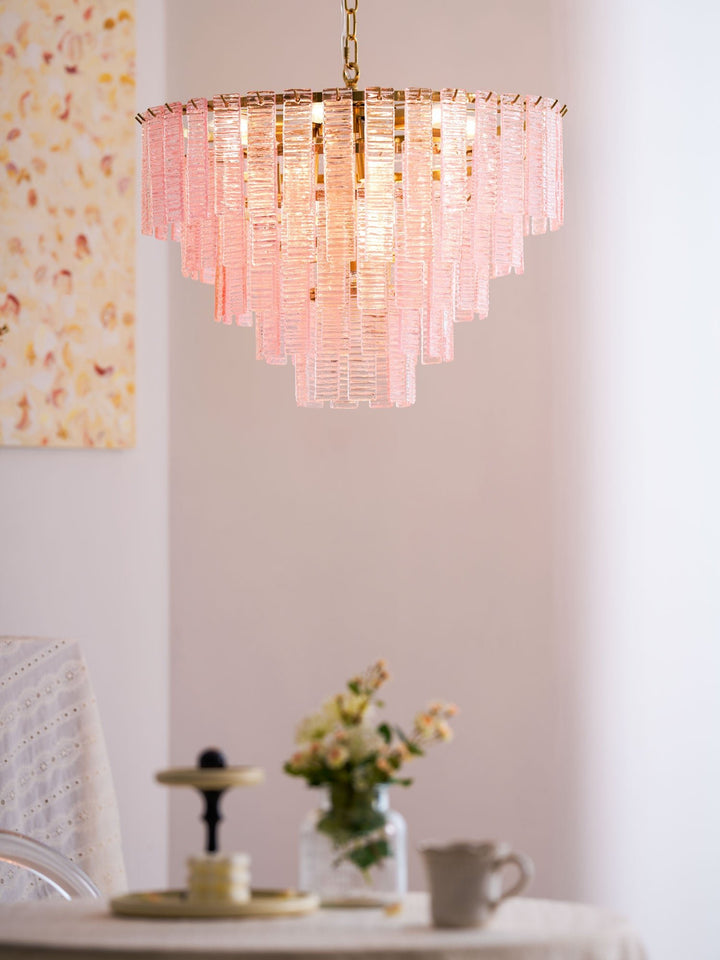 Opalora Pink Murano Chandelier - Vakkerlight