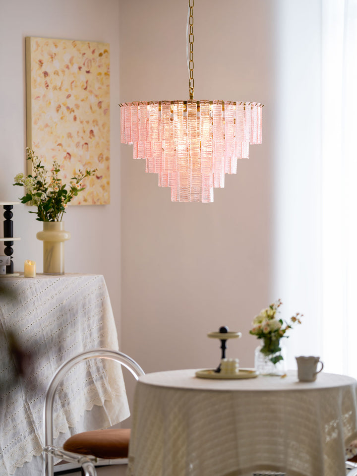 Opalora Pink Murano Chandelier - Vakkerlight
