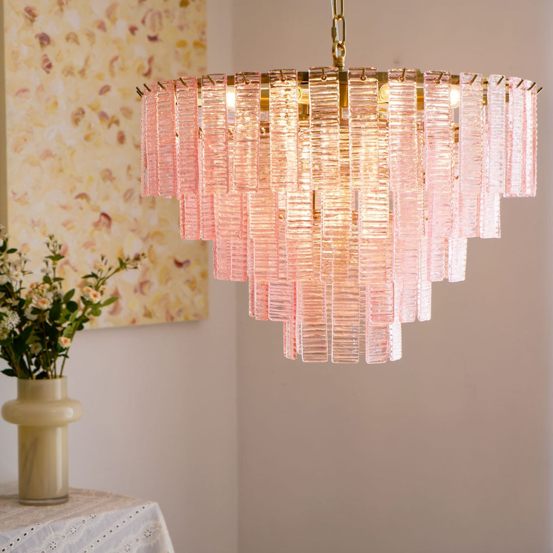 Opalora Pink Murano Chandelier - Vakkerlight