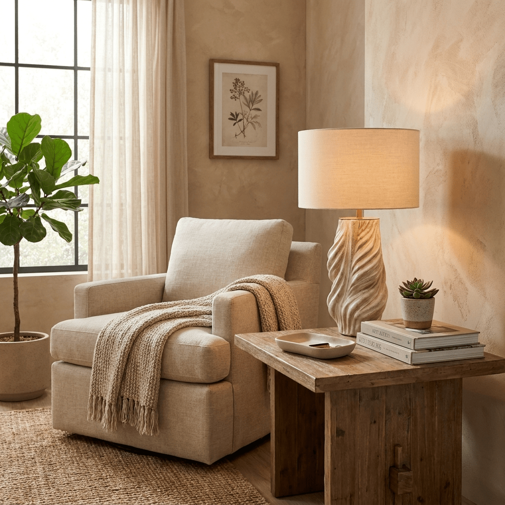 Tortile Twisted Ceramic Table Lamp - Vakkerlight