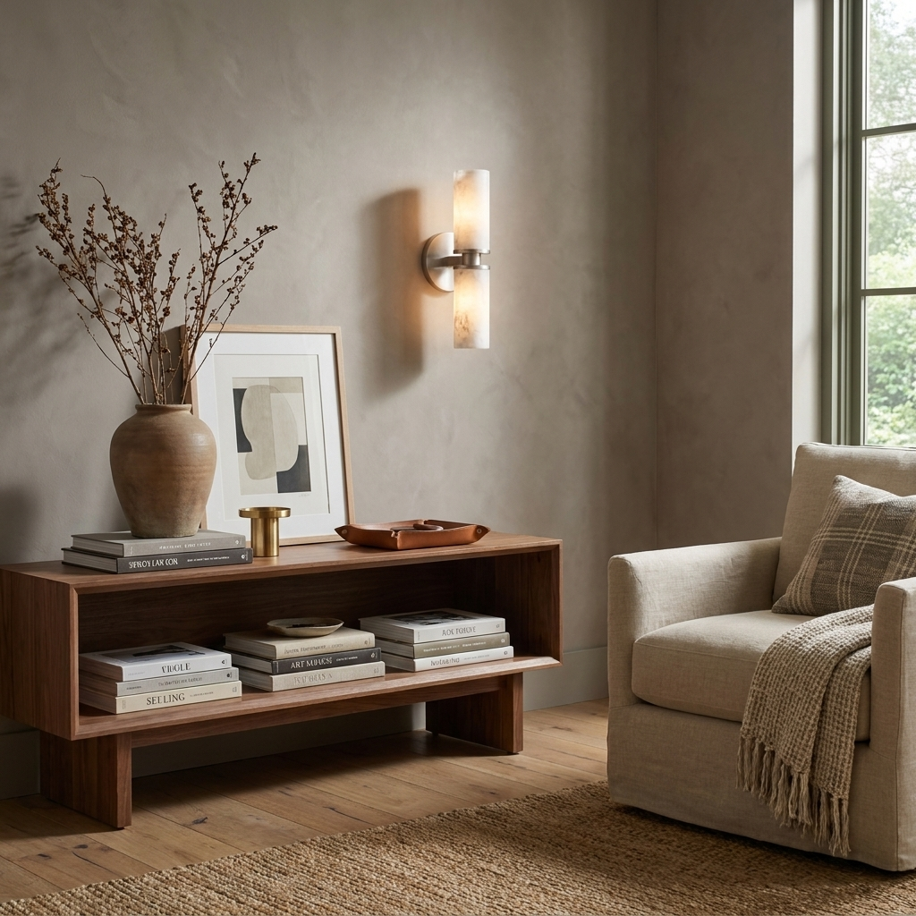 Totem Alabaster Wall Sconce