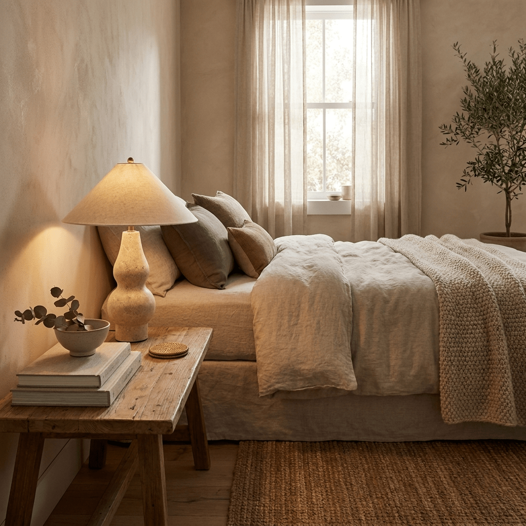 Tovelle Yellow Travertine Table Lamp - Vakkerlight