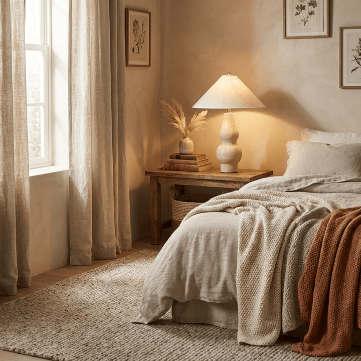 Tovelle Yellow Travertine Table Lamp - Vakkerlight