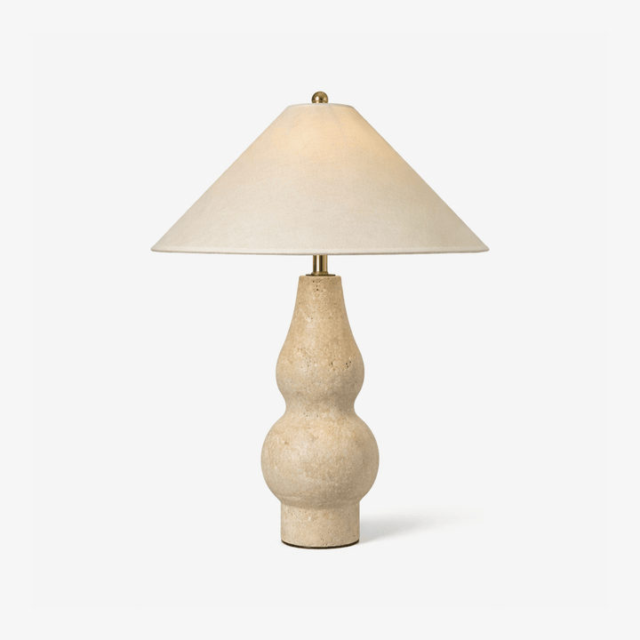 Tovelle Yellow Travertine Table Lamp - Vakkerlight