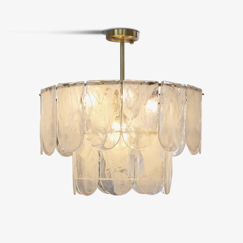 Traditional Classic Metal Glass Chandelier - Vakkerlight