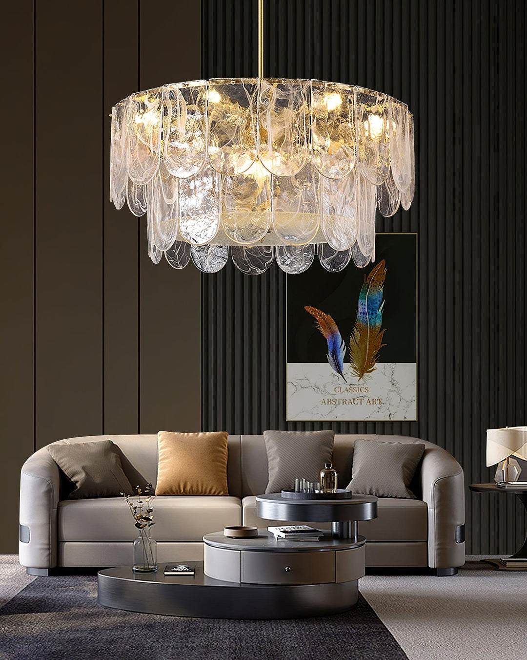 Traditional Classic Metal Glass Chandelier - Vakkerlight